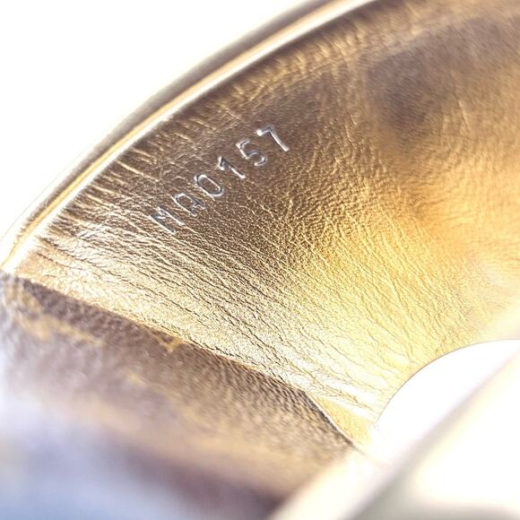 Louis Vuitton Sunbath LV Monogram Metallic Slip On Slides Sandals 36 - Picture 7 of 7